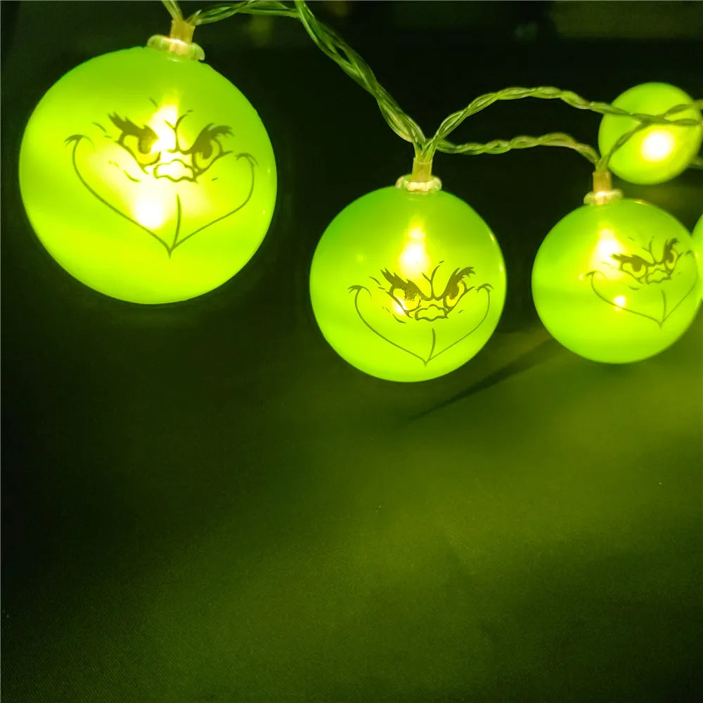 Luces navideñas grinch