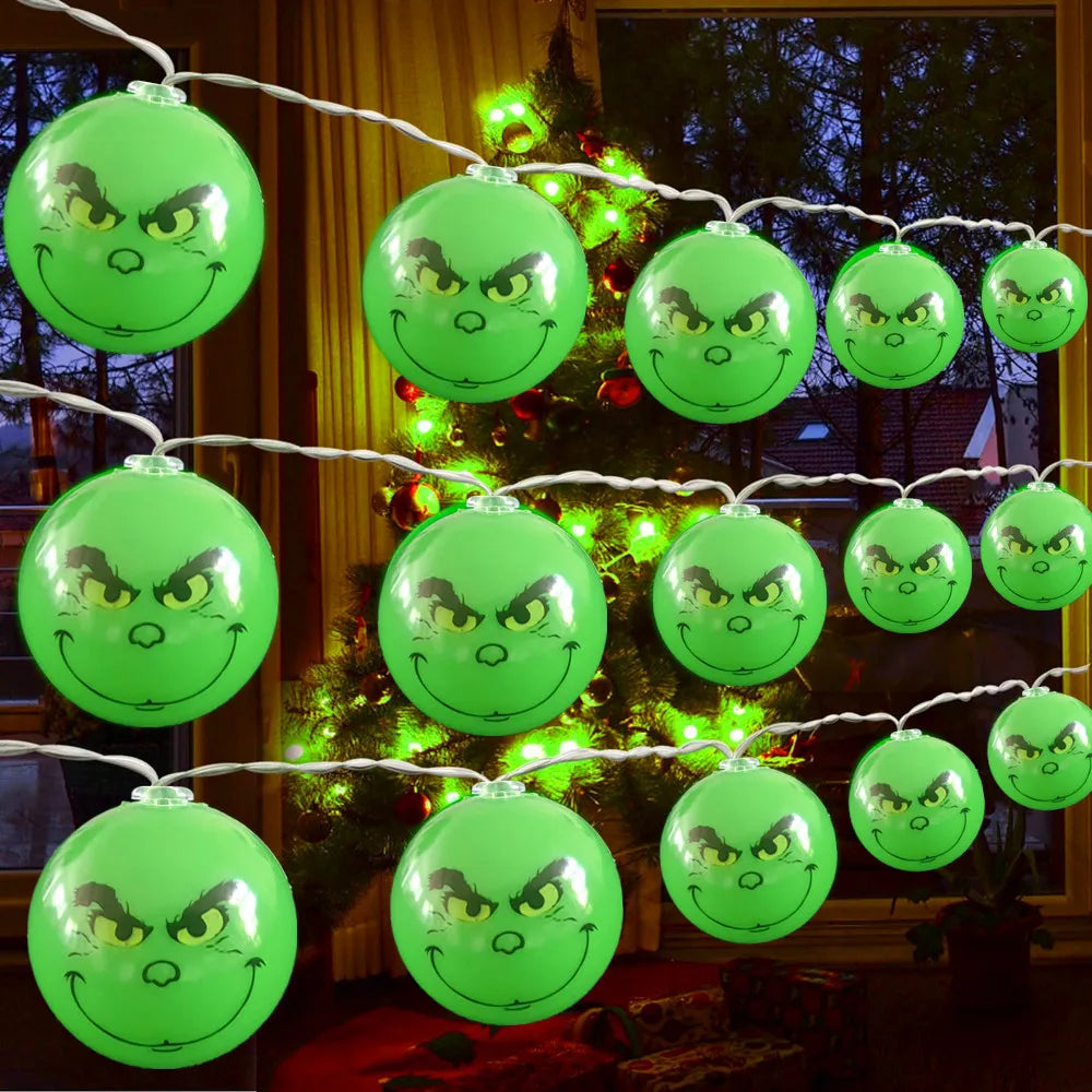 Luces navideñas grinch