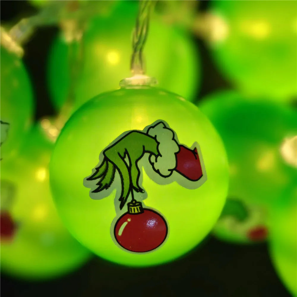 Luces navideñas grinch