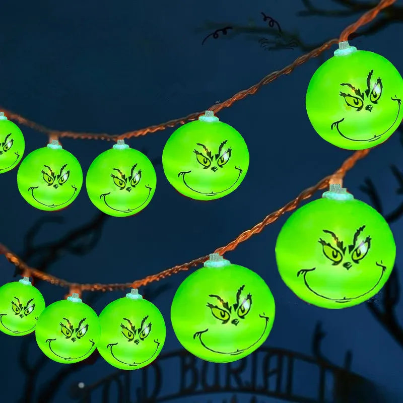 Luces navideñas grinch