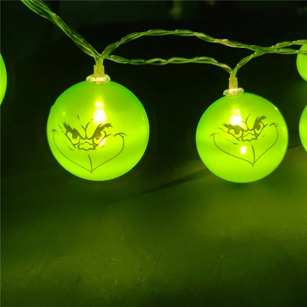 Luces navideñas grinch