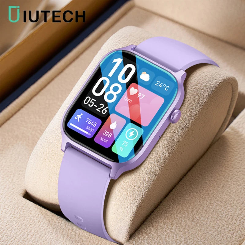 IUTECH Y7 Smart Watch For Men Women 2024 Bluetooth Call Smartwatch Sports Waterproof Health Monitoring Electronic Wrist Watches