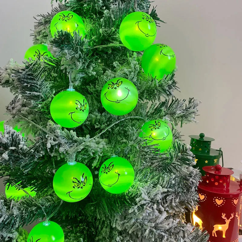 Luces navideñas grinch