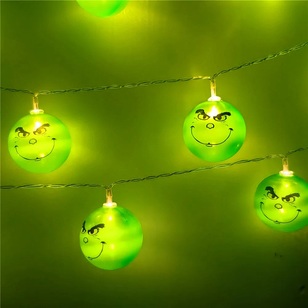 Luces navideñas grinch