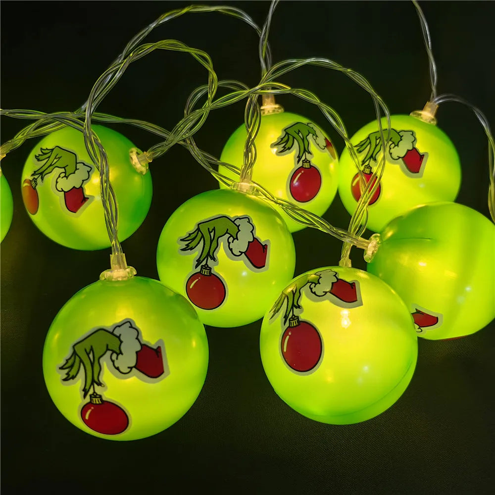 Luces navideñas grinch