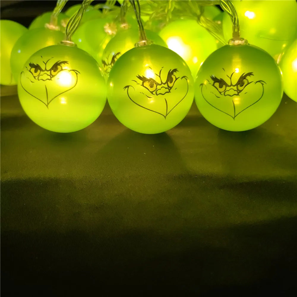 Luces navideñas grinch