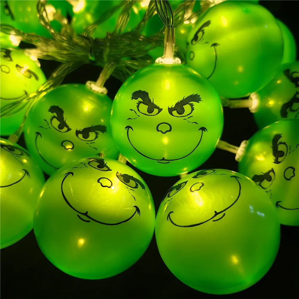 Luces navideñas grinch