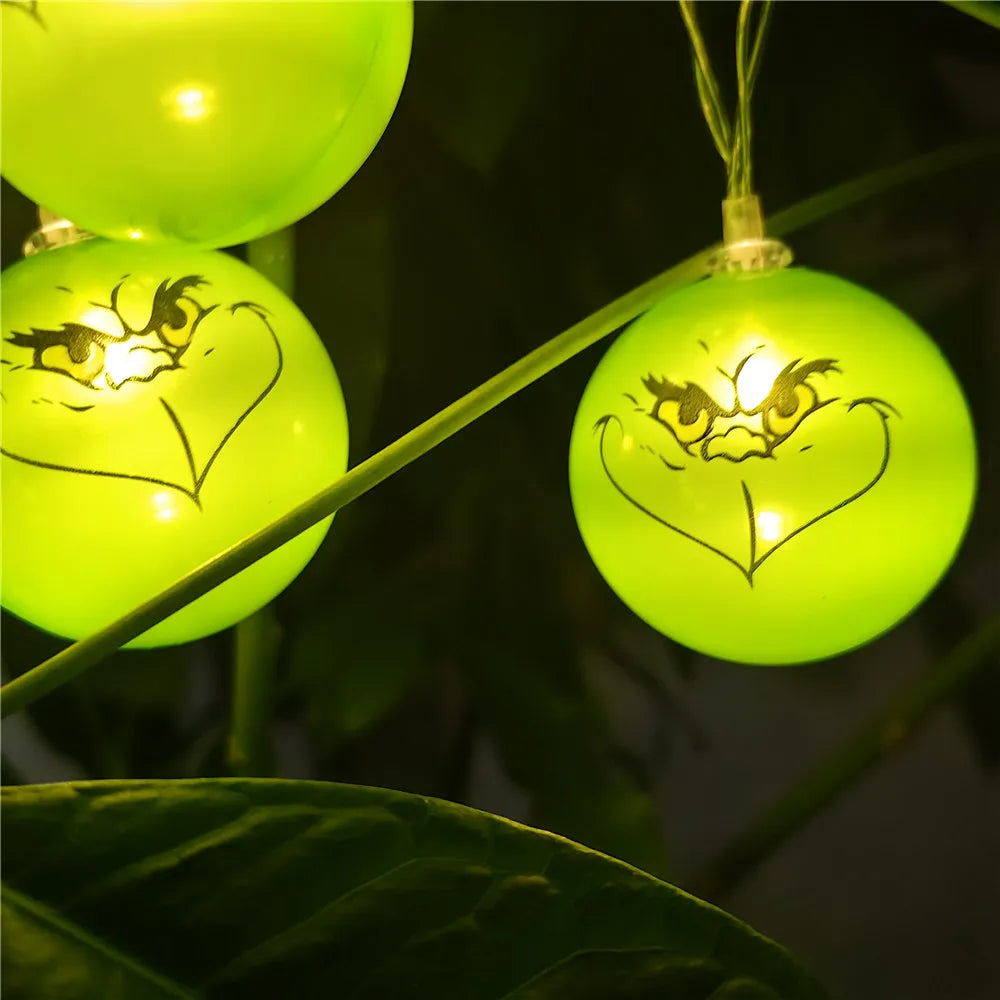 Luces navideñas grinch