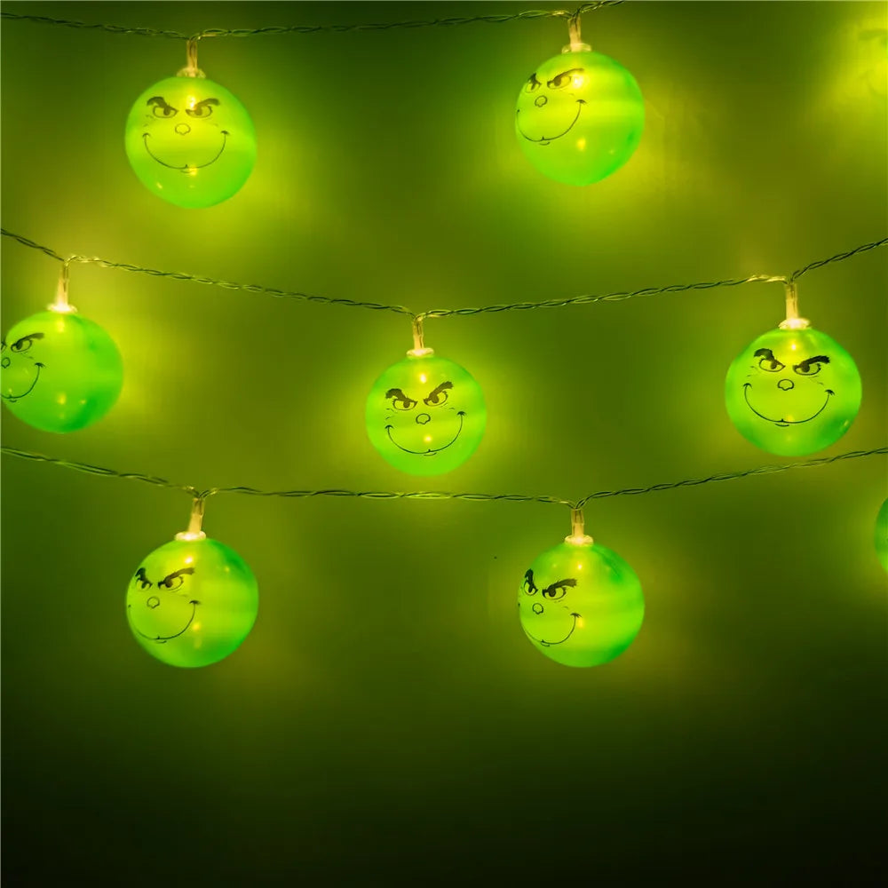 Luces navideñas grinch