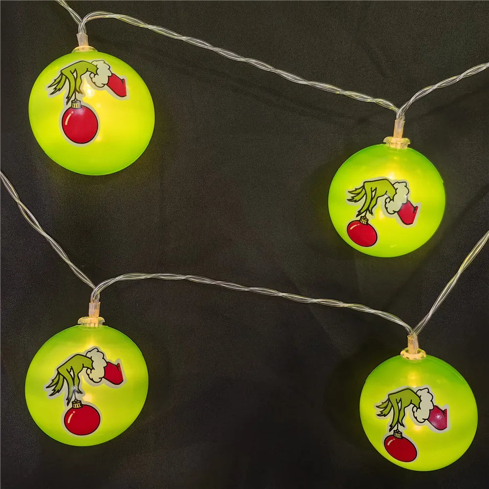 Luces navideñas grinch